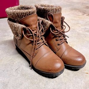 Dominique Nicole Lace Up Boots